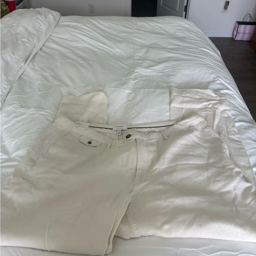 Banana Republic Factory Slim-Straight Linen Blend Pants – Size 42x34 – NWT